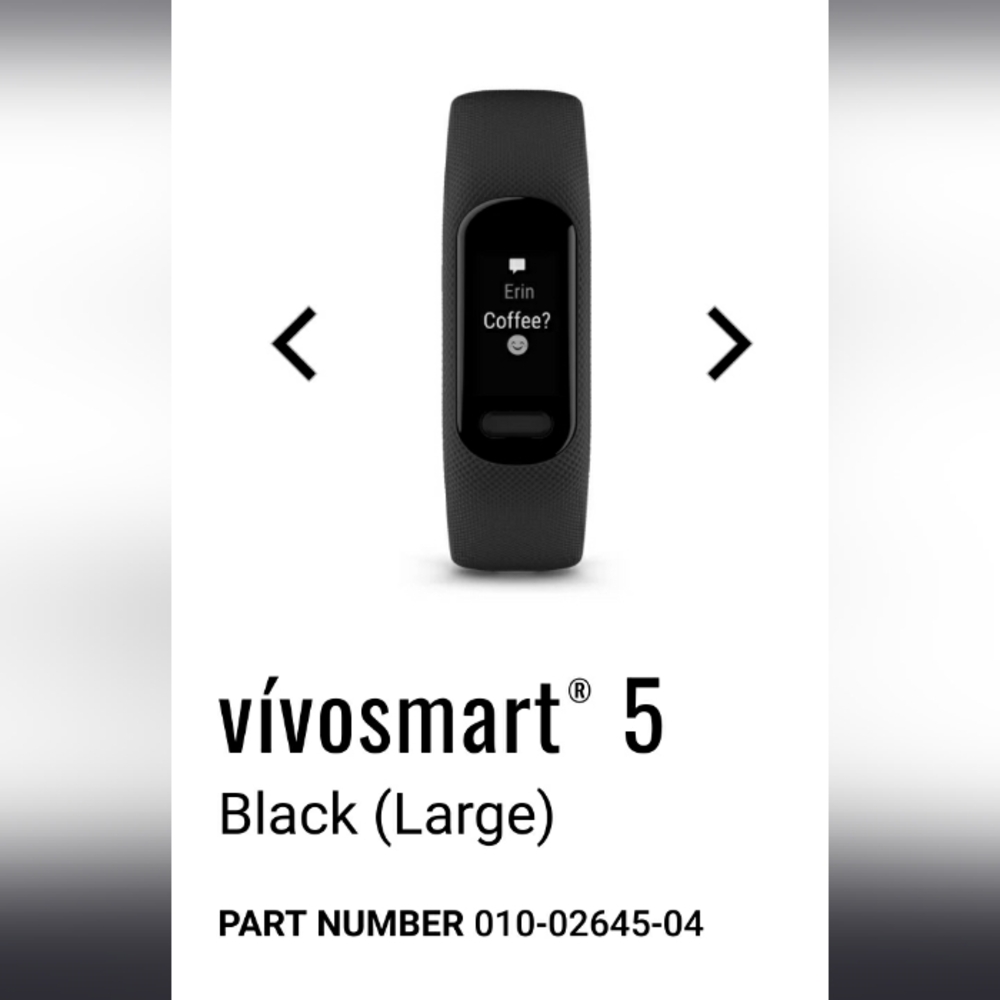 New in box. Garmin Vivosmart 5